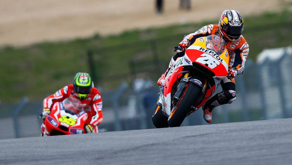 Galeria de Quatro Rodas da MotoGP - Austin (sexta) - Dani Predrosa | <a href="https://beta-develop.quatrorodas.abril.com.br/moto/noticias/marc-marquez-mais-rapido-dia-eua-779637.shtml" rel="migration">Leia mais</a>