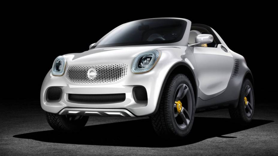 A picape subcompacta é inspirada no ForTwo e conta com as mesmas linhas A picape subcompacta é inspirada no ForTwo e conta com as mesmas linhas