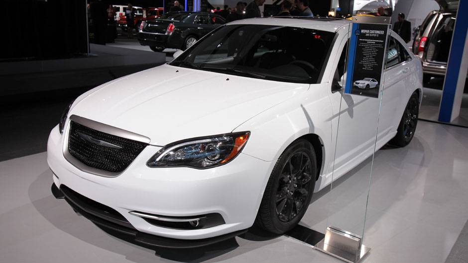 Estande da Chrysler no Salão de Detroit 2012