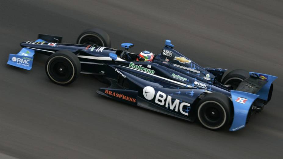 Abril de 2012 - ap&oacute;s conquistar o 17&ordm; lugar em sua estreia no GP de S&atilde;o Petersburgo, Barrichello terminou em 8&ordm; na prova do Alabama e 9&ordm; em Long Beach; no circuito de rua de S&atilde;o Paulo, foi o melhor brasileiro: ficou em 10&ordm;