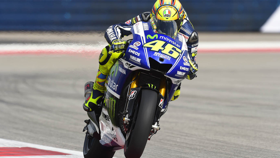 O multicampe&atilde;o Valentino Rossi fez o sexto tempo | <a href="https://beta-develop.quatrorodas.abril.com.br/moto/noticias/marquez-domina-treino-pole-austin-779649.shtml" rel="migration">Leia mais</a>