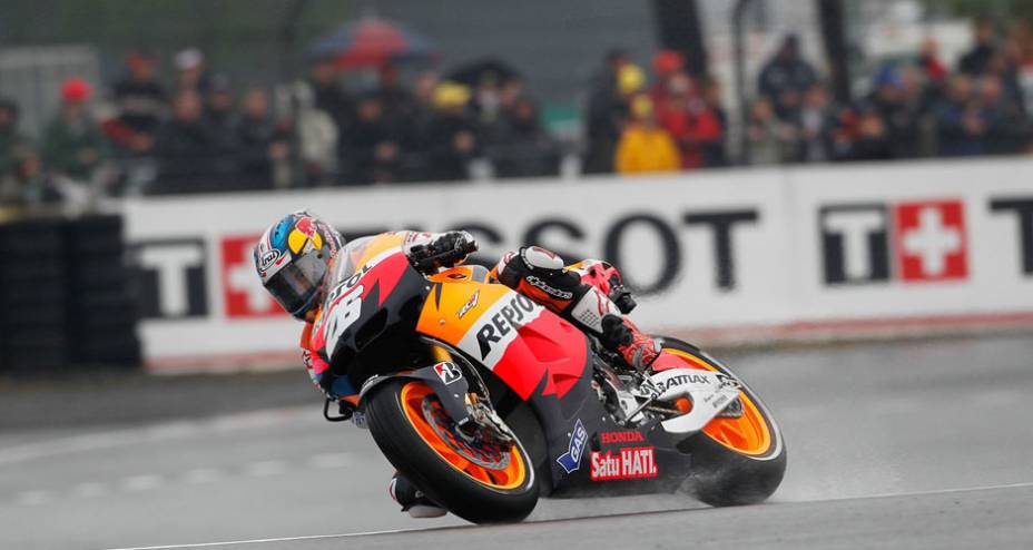 Dani Pedrosa largou na pole e terminou em 4º Dani Pedrosa largou na pole e terminou em 4º
