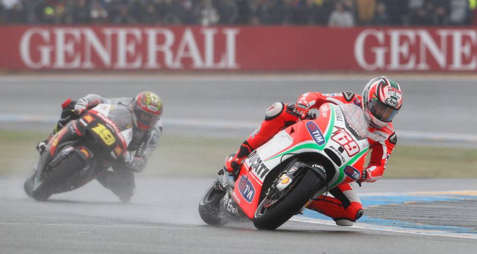 Nicky Hayden foi o sexto colocado Nicky Hayden foi o sexto colocado