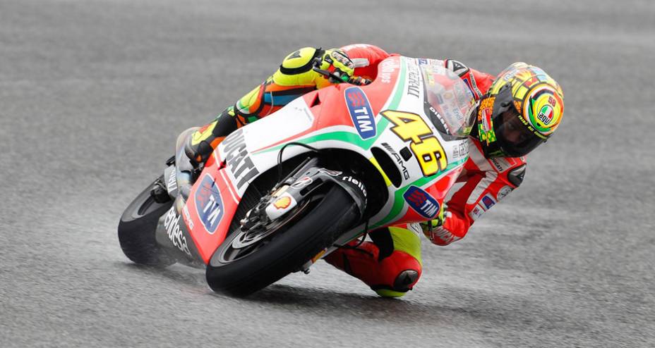 Valentino Rossi conquista sua melhor posição com uma Ducati Valentino Rossi conquista sua melhor posição com uma Ducati