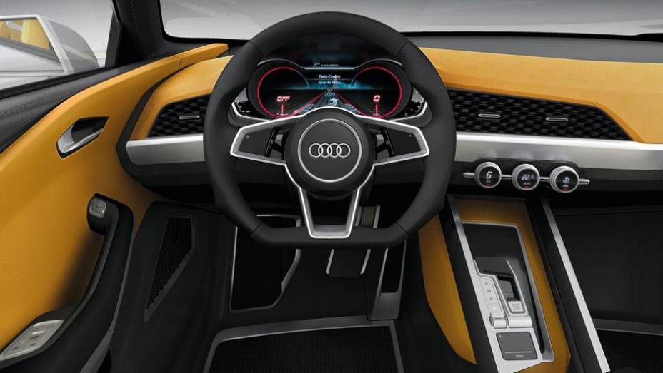 Audi utilizou materiais mais leves para aumentar eficiencia do modelo | <a href="https://beta-develop.quatrorodas.abril.com.br/saloes/paris/2012/audi-crosslane-coupe-concept-703457.shtml" rel="migration">Leia mais</a>