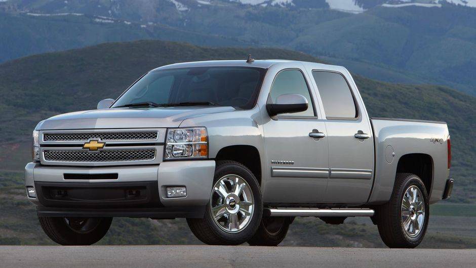Mal cotadas est&atilde;o duas picapes do grupo GM: Chevrolet Silverado...