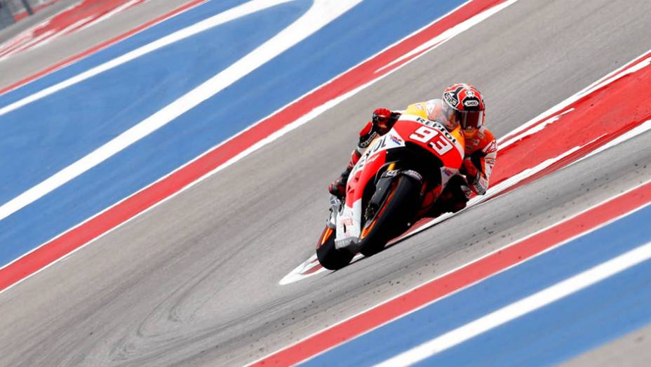 Marc Márquez foi dominante com sua moto Honda | <a href="https://beta-develop.quatrorodas.abril.com.br/moto/noticias/marquez-passeia-vence-gp-austin-motogp-779654.shtml" rel="migration">Leia mais</a>