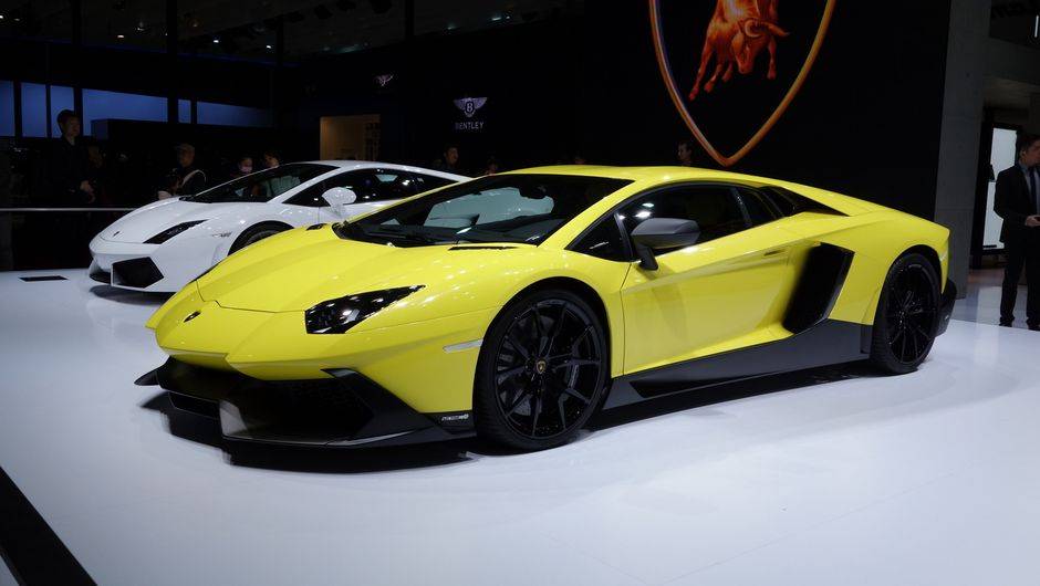 Lamborghini Aventador LP720-4 50 Anniversario | <a href="https://beta-develop.quatrorodas.abril.com.br/saloes/xangai/2013/lamborghini-aventador-lp720-4-50-anniversario-738879.shtml" rel="migration">Leia mais</a>
