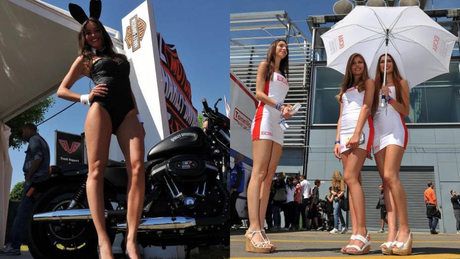 Veja as belas garotas que marcaram presença na Etapa de Monza da Superbike e e saiba como foi a corrida! | <a href="%20https://beta-develop.quatrorodas.abril.com.br/moto/noticias/wsbk-melandri-se-destaca-monza-741150.shtml" rel="migration">Leia mais</a>