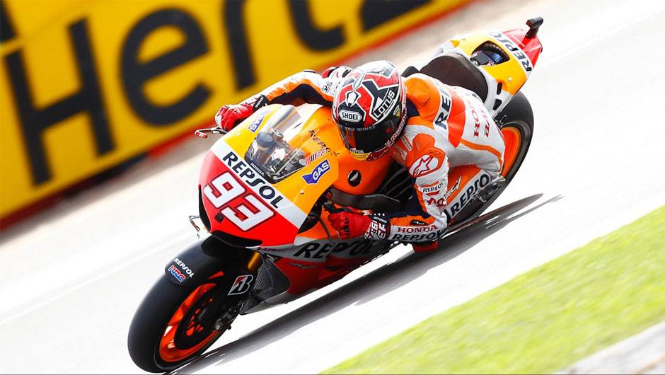 Marc M&aacute;rquez garantiu a pole position em Silverstone, sua quinta na temporada | <a href="https://beta-develop.quatrorodas.abril.com.br/moto/noticias/motogp-marquez-garante-pole-silverstone-751994.shtml" rel="migration">Leia mais</a>