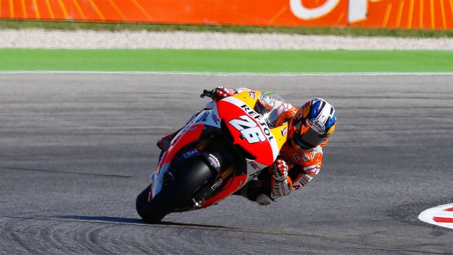 Dani Pedrosa foi o segundo mais rápido com 1min34s233 | <a href="https://beta-develop.quatrorodas.abril.com.br/moto/noticias/motogp-marquez-lidera-sexta-feira-misano-754019.shtml" rel="migration">Leia mais</a>