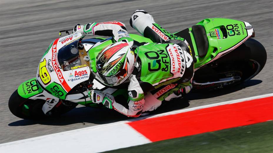 Alvaro Bautista foi o sexto em Misano nesta sexta-feira | <a href="https://beta-develop.quatrorodas.abril.com.br/moto/noticias/motogp-marquez-lidera-sexta-feira-misano-754019.shtml" rel="migration">Leia mais</a>