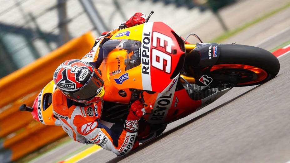 Marc Márquez garantiu mais uma pole position em 2013 | <a href="https://beta-develop.quatrorodas.abril.com.br/moto/noticias/motogp-marquez-garante-pole-aragon-755537.shtml" rel="migration">Leia mais</a>