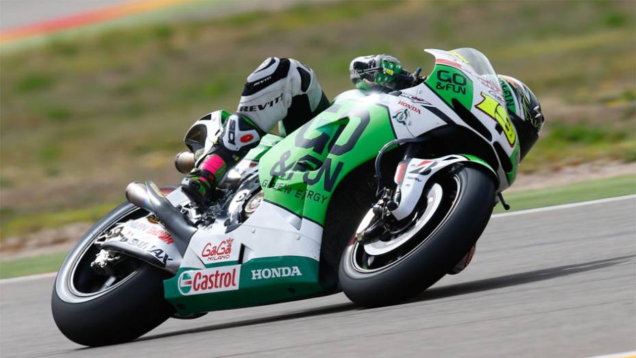 Alvaro Bautista ficou com o sexto melhor tempo neste s&aacute;bado | <a href="https://beta-develop.quatrorodas.abril.com.br/moto/noticias/motogp-marquez-garante-pole-aragon-755537.shtml" rel="migration">Leia mais</a>