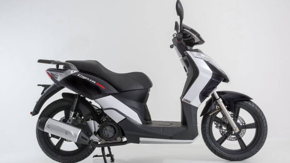 Dafra Cityclass 200i está equipada com um motor de 200 cm³ | <a href="https://beta-develop.quatrorodas.abril.com.br/moto/noticias/dafra-apresenta-novos-modelos-salao-duas-rodas-756438.shtml" rel="migration">Leia mais</a>