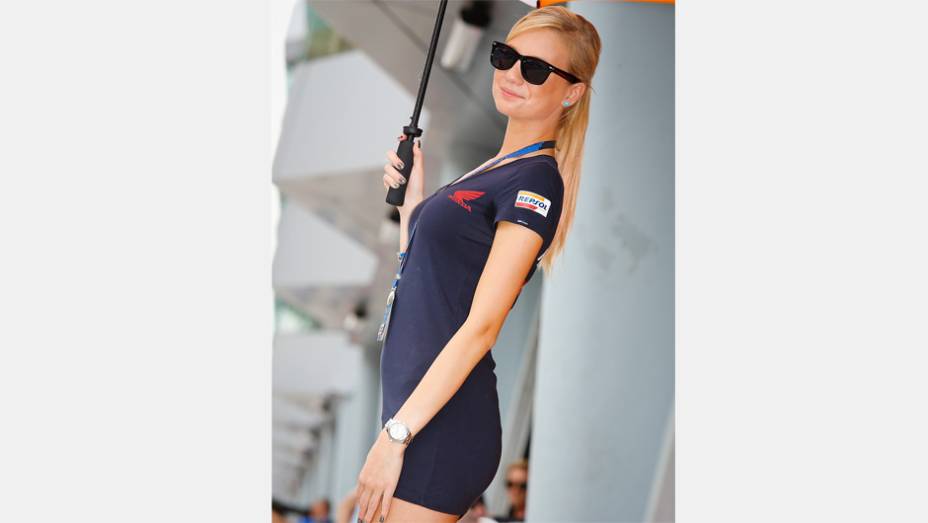 Veja as belas garotas da MotoGP da Malásia e saiba como foi a corrida | <a href="https://beta-develop.quatrorodas.abril.com.br/moto/noticias/motogp-dani-pedrosa-vence-sepang-756916.shtml" rel="migration">Leia mais</a>