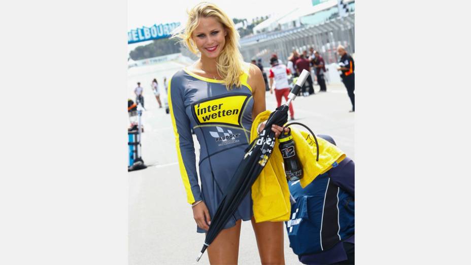 Veja as belas Garotas da MotoGP - Austrália | <a href="https://beta-develop.quatrorodas.abril.com.br/moto/noticias/motogp-lorenzo-vence-embola-campeonato-757595.shtml" rel="migration">Leia mais</a>