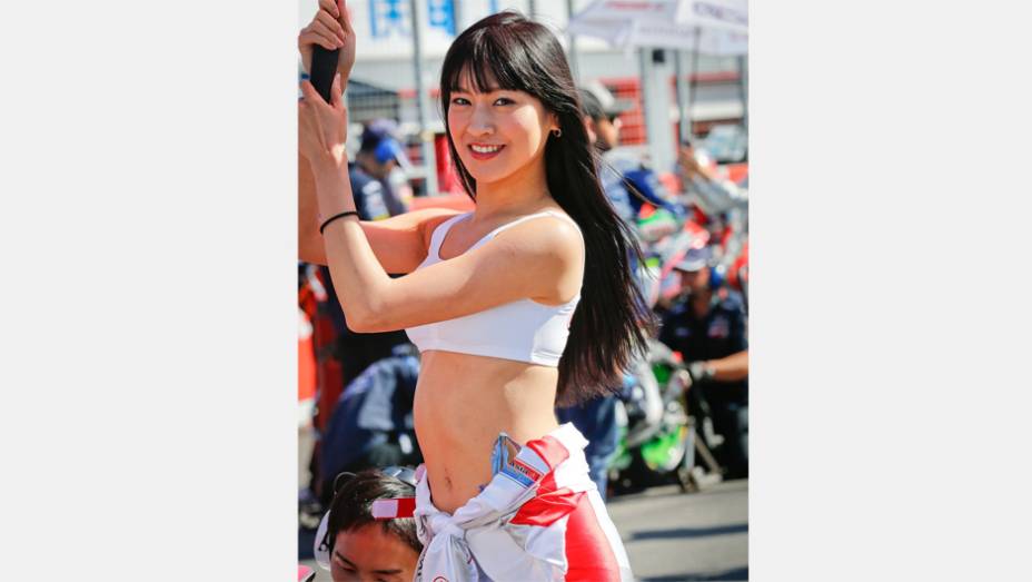 Veja as belas Garotas da MotoGP - Jap&atilde;o | <a href="https://beta-develop.quatrorodas.abril.com.br/moto/noticias/motogp-definicao-titulo-fica-ultima-prova-758422.shtml" rel="migration">Leia mais</a>