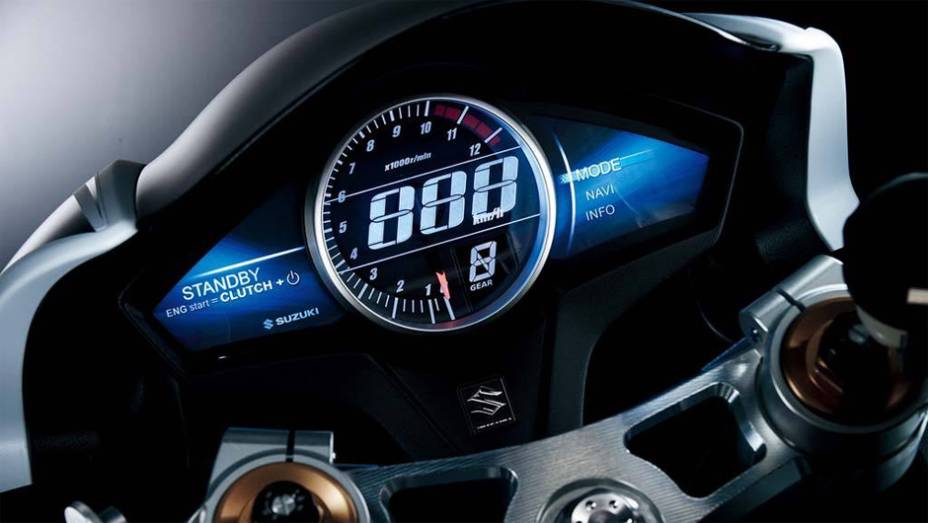 Detalhe do painel de instrumentos, bastante moderno e futurista | <a href="https://beta-develop.quatrorodas.abril.com.br/moto/noticias/suzuki-mostra-recursion-concept-761664.shtml" rel="migration">Leia mais</a> Detalhe do painel de instrumentos, bastante moderno e futurista | <a href="https://beta-develop.quatrorodas.abril.com.br/moto/noticias/suzuki-mostra-recursion-concept-761664.shtml" rel="migration">Leia mais</a>