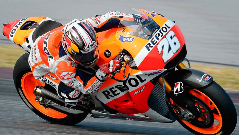 Dani Pedrosa foi apenas o sexto colocado | <a href="https://beta-develop.quatrorodas.abril.com.br/moto/noticias/motogp-marc-marquez-insuperavel-malasia-772574.shtml" rel="migration">Leia mais</a>