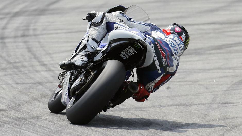 Jorge Lorenzo foi apenas o s&eacute;timo | <a href="https://beta-develop.quatrorodas.abril.com.br/moto/noticias/motogp-rossi-pedrosa-sao-mais-rapidos-sepang-775026.shtml" rel="migration">Leia mais</a>