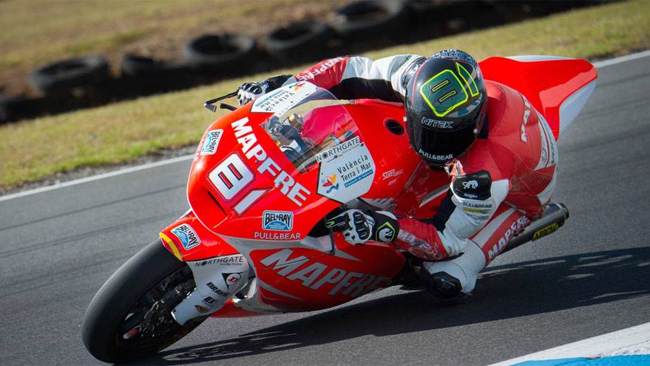 Jordi Torres fechou a lista desta ter&ccedil;a (4) em Phillip Island | <a href="https://beta-develop.quatrorodas.abril.com.br/moto/noticias/motogp-lorenzo-domina-dia-australia-775379.shtml" rel="migration">Leia mais</a>