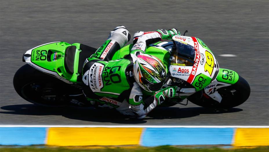 Bautista apareceu em terceiro | <a href="https://beta-develop.quatrorodas.abril.com.br/moto/noticias/motogp-marquez-domina-treino-livre-franca-783040.shtml" rel="migration">Leia mais</a>