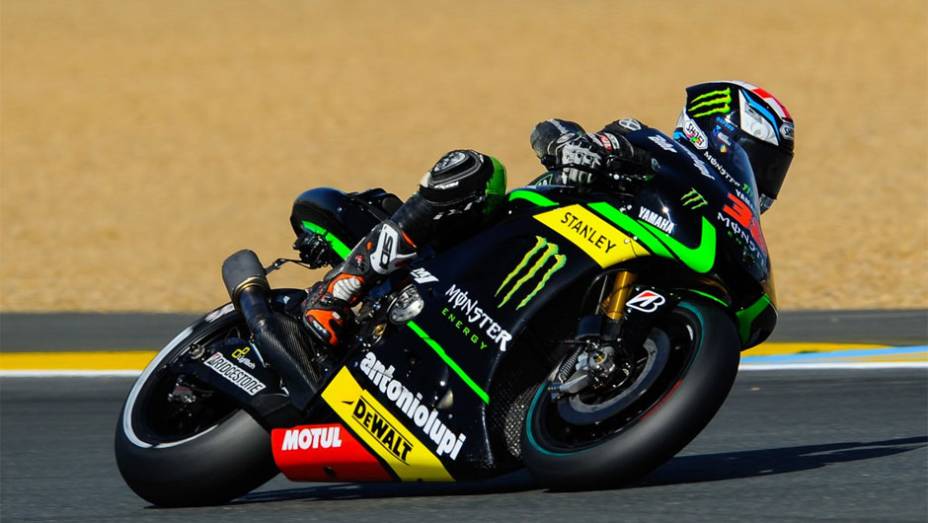 A Yamaha melhor colocada foi pilotada por Bradley Smith, em quarto | <a href="https://beta-develop.quatrorodas.abril.com.br/moto/noticias/motogp-marquez-domina-treino-livre-franca-783040.shtml" rel="migration">Leia mais</a>