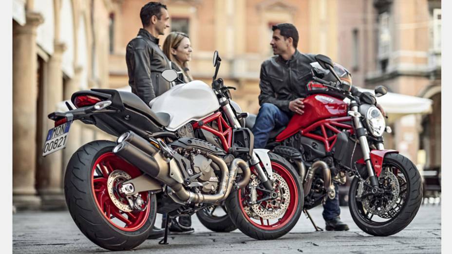 Modelo chega &agrave; Europa em julho, ainda sem pre&ccedil;o divulgado | <a href="https://beta-develop.quatrorodas.abril.com.br/moto/noticias/ducati-revela-monster-821-2014-784507.shtml" rel="migration">Leia mais</a>