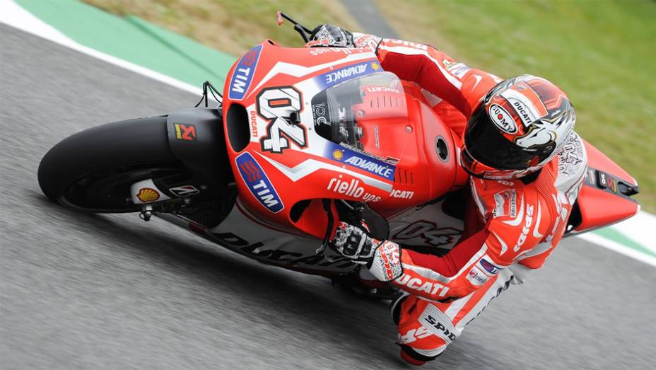 Andrea Dovizioso foi o quarto melhor nesta sexta-feira (30) em Mugello | <a href="https://beta-develop.quatrorodas.abril.com.br/moto/noticias/motogp-marquez-lidera-treinos-mugello-784616.shtml" rel="migration">Leia mais</a>