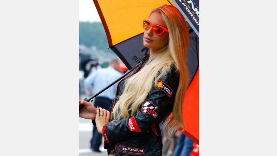 Veja as belas Garotas da MotoGP, etapa da Holanda | <a href="https://beta-develop.quatrorodas.abril.com.br/moto/galerias/competicoes/motogp-2014-assen-787516.shtml" rel="migration">Leia mais</a>