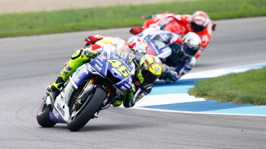 Valentino Rossi completou o pódio | <a href="https://beta-develop.quatrorodas.abril.com.br/moto/noticias/motogp-marquez-vence-prova-indianapolis-795057.shtml" rel="migration">Leia mais</a>