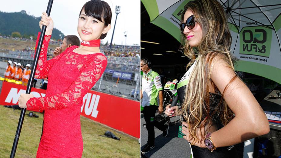 Veja as belas Garotas da MotoGP em Motegi e saiba como foi a corrida | <a href="https://beta-develop.quatrorodas.abril.com.br/moto/noticias/ultrapassagem-final-bicampeonato-marc-marquez-805642.shtml" rel="migration">Leia mais</a>