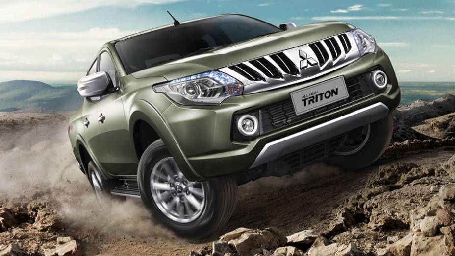 A Mitsubishi revelou na Tailândia a nova geração da sua picape Triton, comercializada como L200 no Brasil | <a href="https://beta-develop.quatrorodas.abril.com.br/noticias/fabricantes/mitsubishi-revela-nova-picape-triton-tailandia-815758.shtml" rel="migration">Leia mais</a>