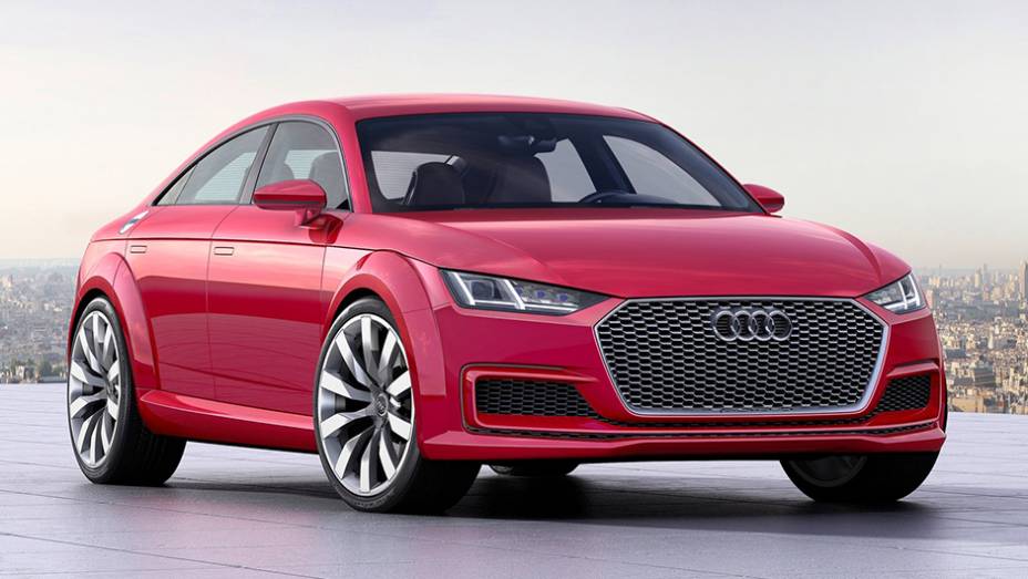 Audi TT Sportback (2014) - quando falamos em TT, falamos sobre um carro de duas portas e dois lugares. A não ser que a versão em questão seja a conceitual Sportback, de quatro portas e mais espaço interno. | <a href="https://beta-develop.quatrorodas.abril.com.br/galeria" rel="migration"></a>