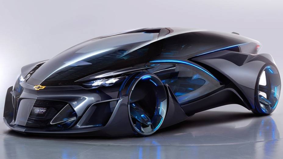 Chevrolet-FNR concept (2015) - se você olhar bem, vai pensar que se trata de algum veículo de super-herói (Batman, talvez). Mas, na verdade, trata-se de um esportivo compacto elétrico chinês. | <a href="https://beta-develop.quatrorodas.abril.com.br/galerias/especiais/co" rel="migration"></a>