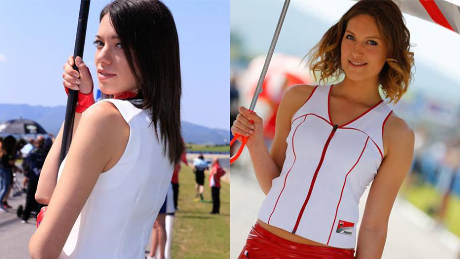 Confira as belas garotas do grid da MotoGP em Mugello! | <a href="https://beta-develop.quatrorodas.abril.com.br/moto/noticias/motogp-jorge-lorenzo-vence-mugello-871621.shtml" rel="migration">Leia mais</a>