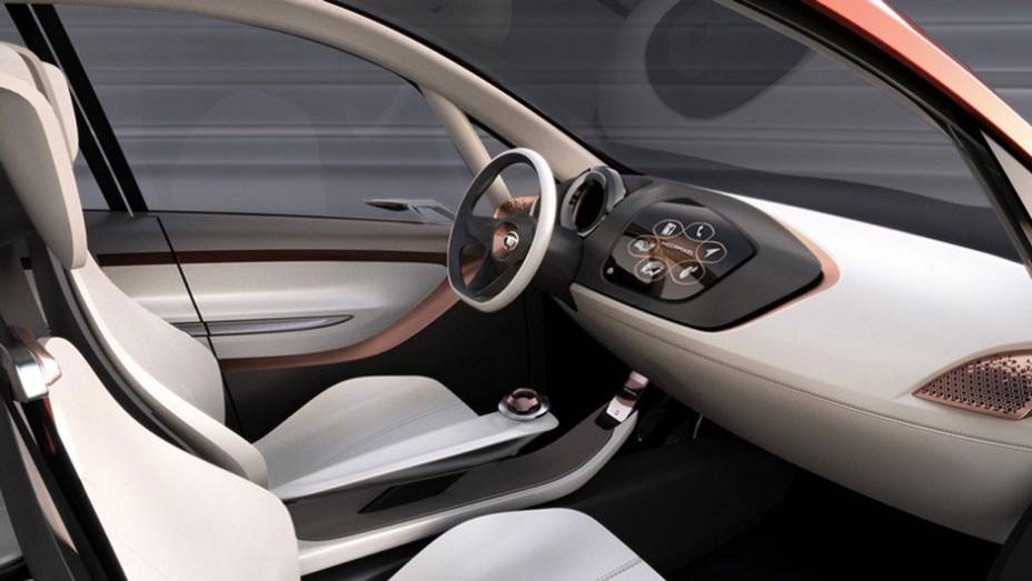 O interior futurista condiz com a proposta moderna do Megapixel | <a href="https://beta-develop.quatrorodas.abril.com.br/saloes/genebra/2012/tata-megapixel-678875.shtml" rel="migration">Leia mais</a>