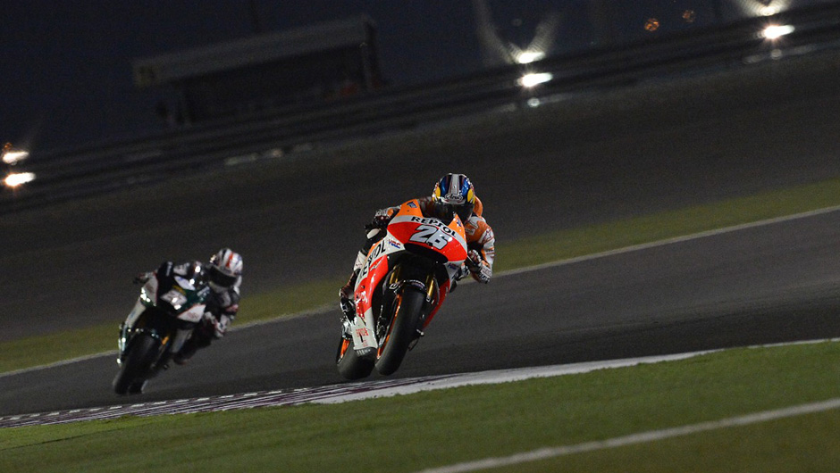 Ao lado dele estar&aacute; Dani Pedrosa, sexto no grid. | <a href="https://beta-develop.quatrorodas.abril.com.br/moto/noticias/marc-marquez-pole-primeira-etapa-ano-motogp-777577.shtml" rel="migration">Leia mais</a>