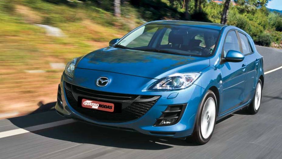 O Mazda3 possui o mesmo porte de um VW Gol e Ford Focus O Mazda3 possui o mesmo porte de um VW Gol e Ford Focus
