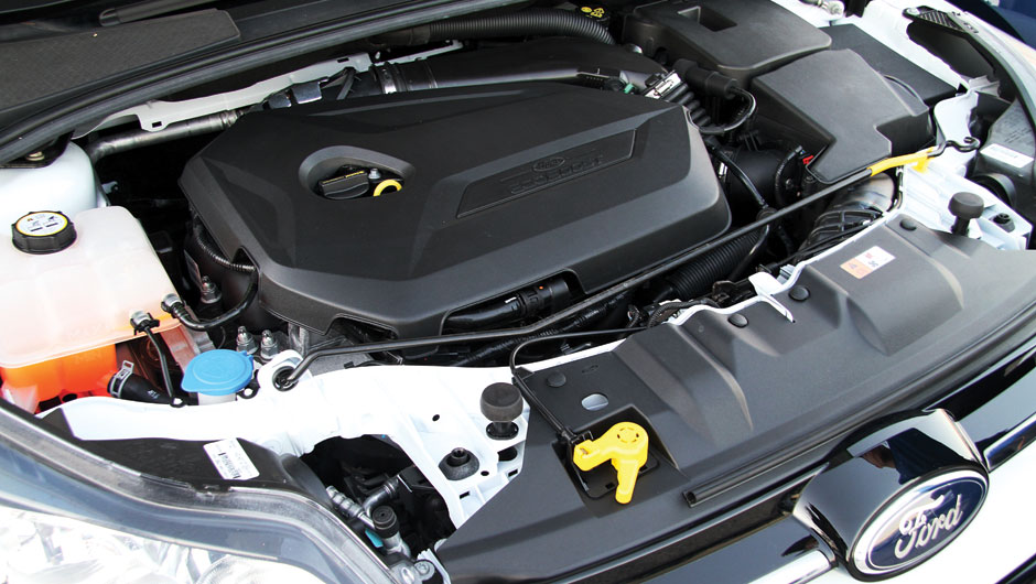 O Focus europeu tem motor Ecoboost 1.6 de at&eacute; 180 cv. | <a href="https://beta-develop.quatrorodas.abril.com.br/carros/impressoes/ford-focus-680479.shtml" rel="migration">Leia mais</a>
