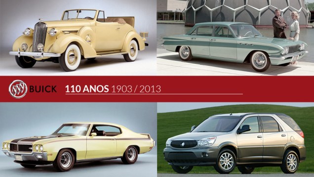 Divisão mais familiar e tradicional da GM, a Buick completa 110 anos em 2013. Selecionamos 11 modelos que marcaram essa história, vários dos quais considerados há tempos clássicos de Detroit. Divisão mais familiar e tradicional da GM, a Buick completa 110 anos em 2013. Selecionamos 11 modelos que marcaram essa história, vários dos quais considerados há tempos clássicos de Detroit.