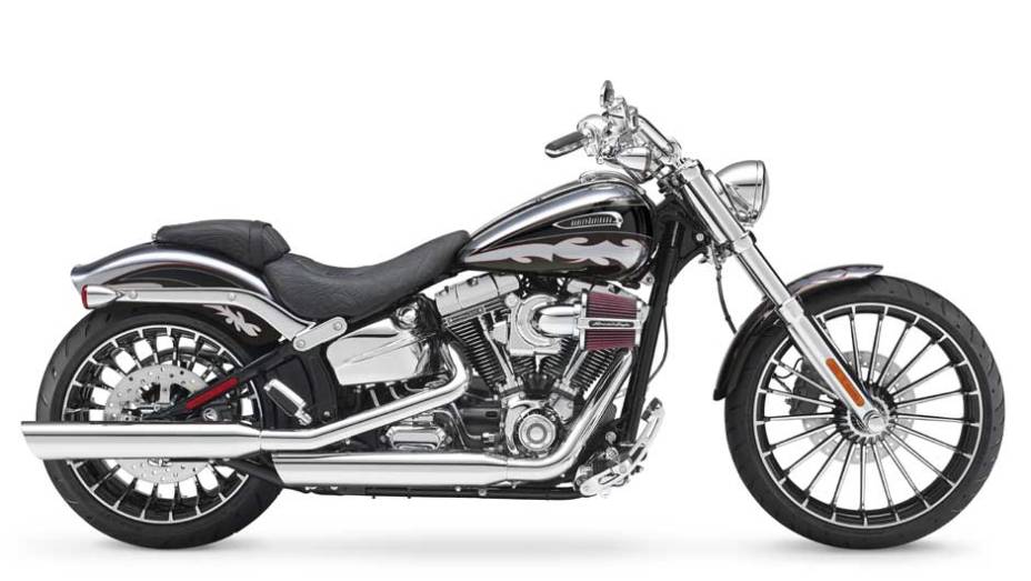 A exclusivíssima CVO Breakout chega ao Brasil | <a href="https://beta-develop.quatrorodas.abril.com.br/moto/noticias/harley-davidson-tres-novidades-ao-salao-duas-rodas-756391.shtml" rel="migration">Leia mais</a>