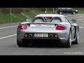 Ronco do motor V10 do Porsche Carrera GT
