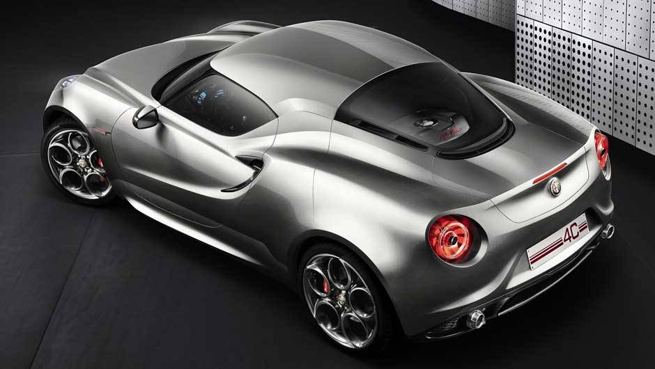 4C Concept acelera de o a 100 km/h em menos de cinco segundos 4C Concept acelera de o a 100 km/h em menos de cinco segundos