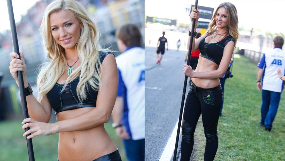 As garotas mais bonitas da etapa da Catalunha da MotoGP | <a href="https://beta-develop.quatrorodas.abril.com.br/moto/noticias/motogp-marquez-vence-corrida-emocionante-barcelona-786084.shtml" rel="migration">Leia mais</a>