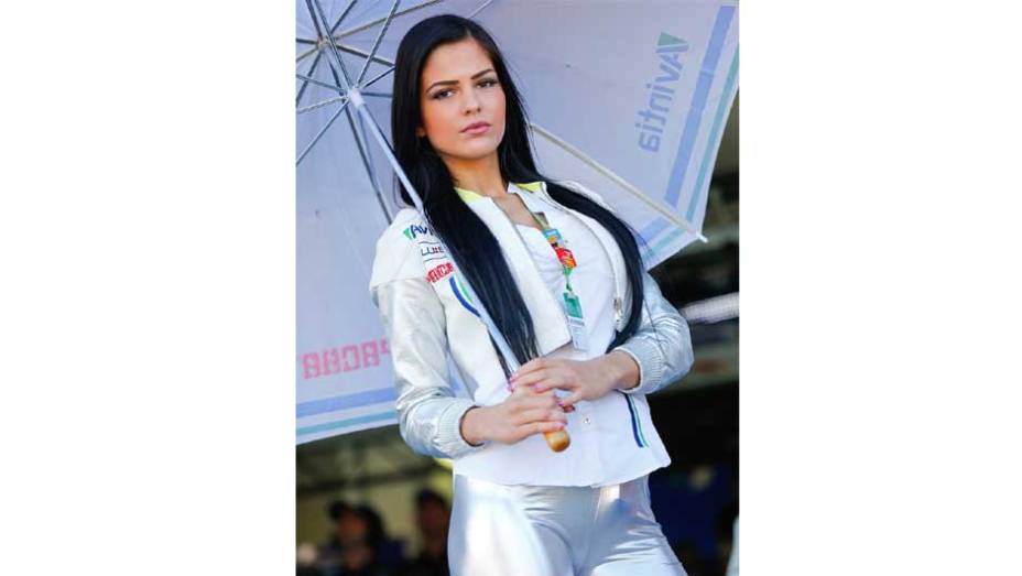Veja as belas Garotas da MotoGP - Valencia | <a href="https://beta-develop.quatrorodas.abril.com.br/moto/noticias/lorenzo-vence-nao-impede-titulo-marquez-759873.shtml" rel="migration">Leia mais</a>