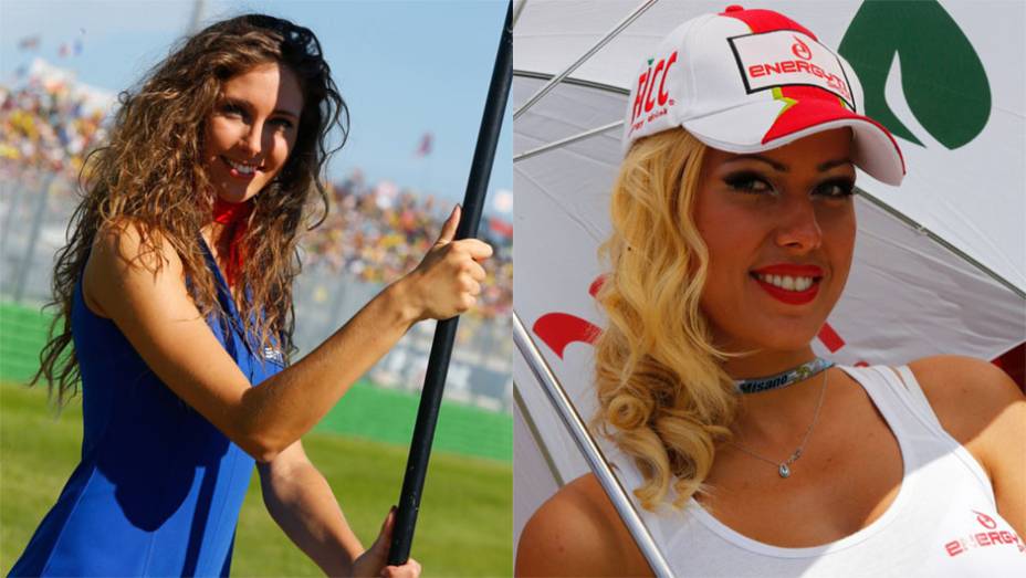 Veja as belas garotas da MotoGP, etapa de Misano | <a href="https://beta-develop.quatrorodas.abril.com.br/moto/noticias/valentino-rossi-vence-casa-torcida-faz-festa-pista-799871.shtml" rel="migration">Leia mais</a>