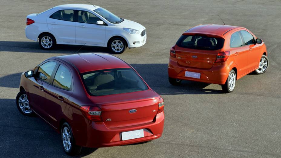 Ford apresenta novos Ka e Ka+ | <a href="https://beta-develop.quatrorodas.abril.com.br/carros/lancamentos/ford-ka-794793.shtml" rel="migration">Leia mais</a>