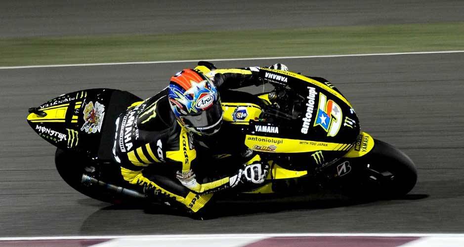 Colin Edwards, da Monster Yamaha Tech 3, equipe sat&eacute;lite da Yamaha